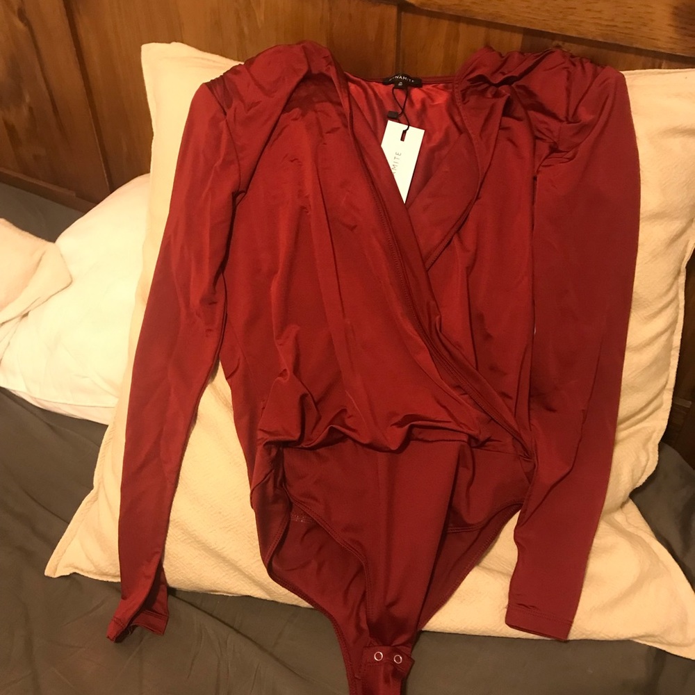 Red bodysuit from Dynamite